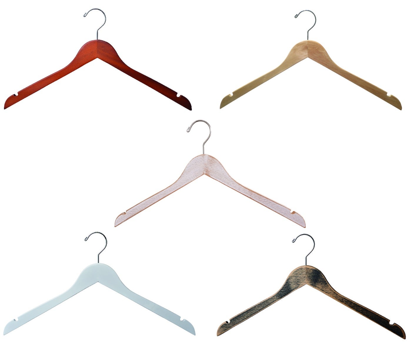 Wooden Top Hangers | Flat | 100 Pk - Eddie's Hang-Up Display Ltd.