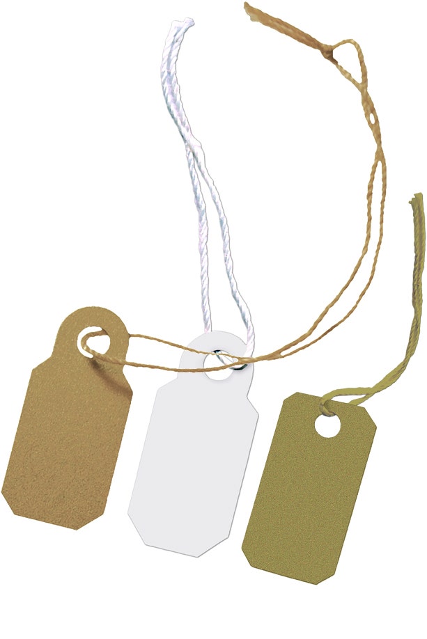 String Jewellery Tags - Eddie's Hang-Up Display Ltd.