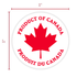 "PRODUCT OF CANADA" Sticker / Label | 1000 Per Roll