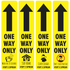 Floor Decals | Safe Shop | One Way Directional Kit - Eddie's Hang-Up Display Ltd.