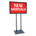 7"h x 11"w Sign Holder with 12" Posts - Matte Black