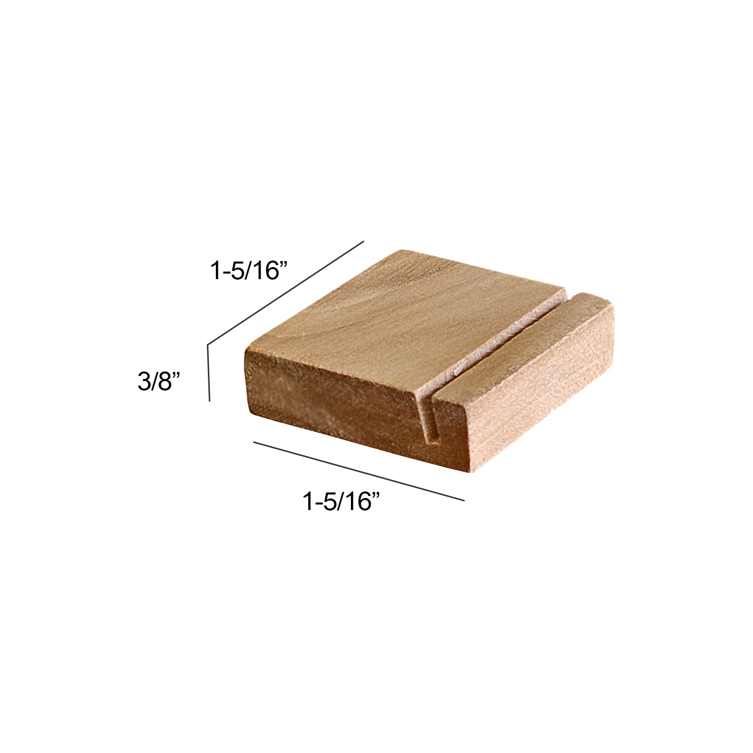 Wood Block Ticket Holder | 25 Pack - Eddie's Hang-Up Display Ltd.