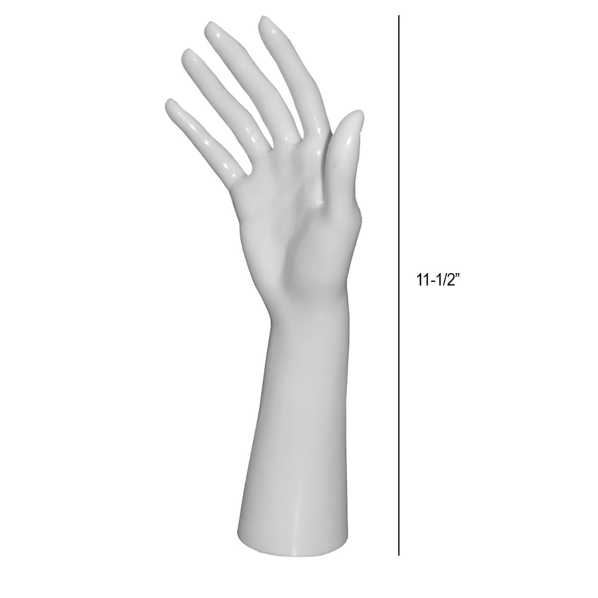 Tall Female Display Hand | Straight | 11-1/2" - Eddie's Hang-Up Display Ltd.