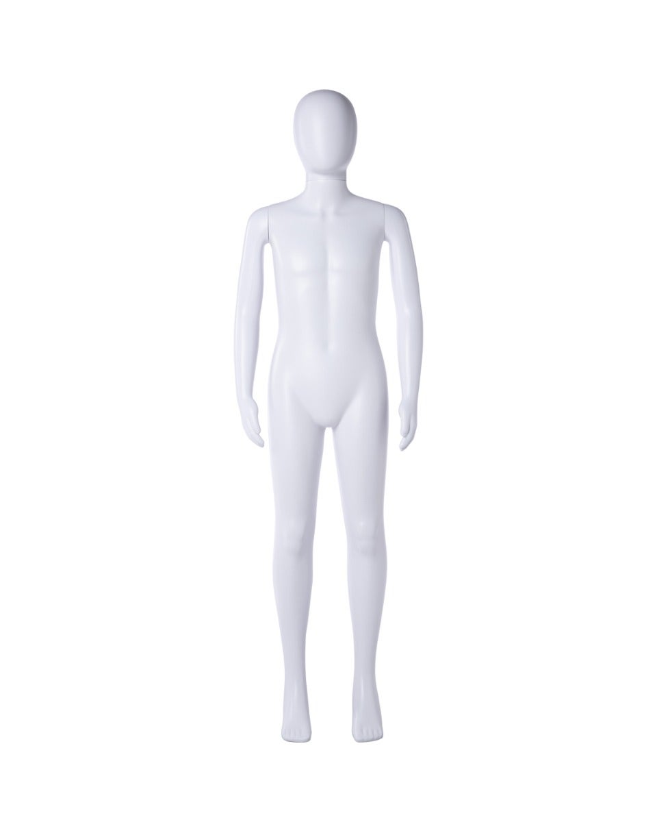 Child or Teen / Pre-Teen Mannequin | White - Eddie's Hang-Up Display Ltd.