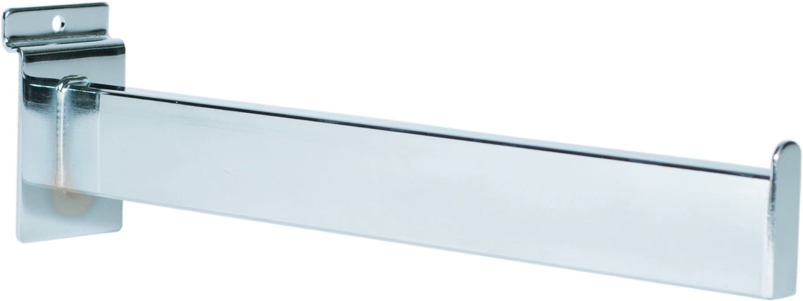 Slatwall 12” Straight Arm | Rectangular Tubing - Eddie's Hang-Up Display Ltd.