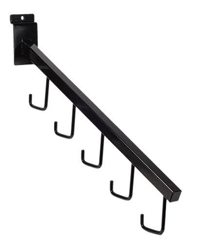 Slatwall 5 Hook Waterfall | Square Tubing - Eddie's Hang-Up Display Ltd.