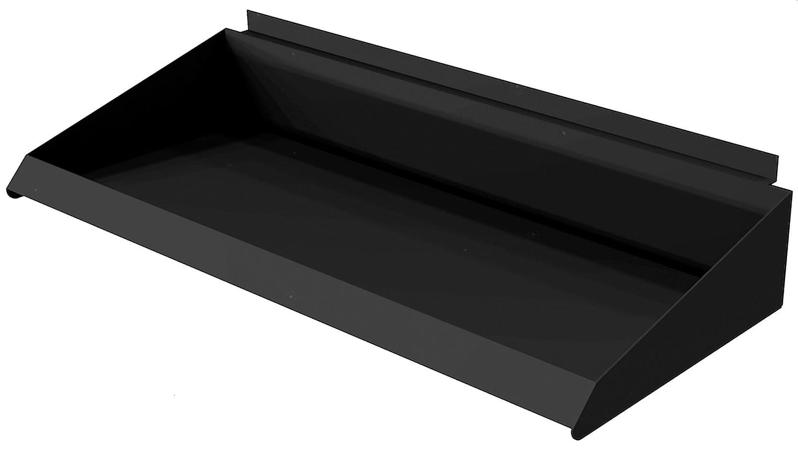 Metal Shelf Tray For Slatwall | Black or Grey | 24