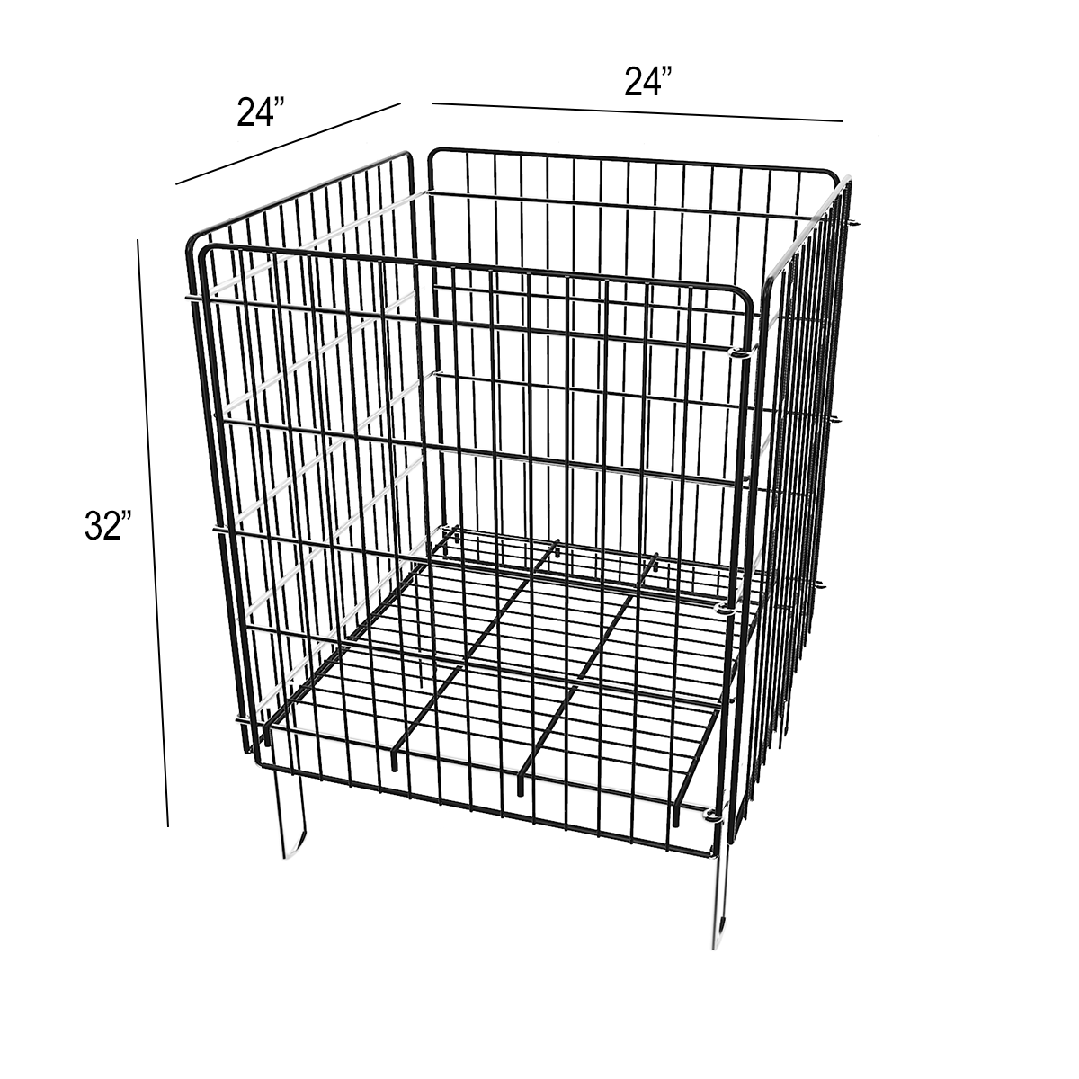 Wire Dump Bins - Eddie's Hang-Up Display Ltd.