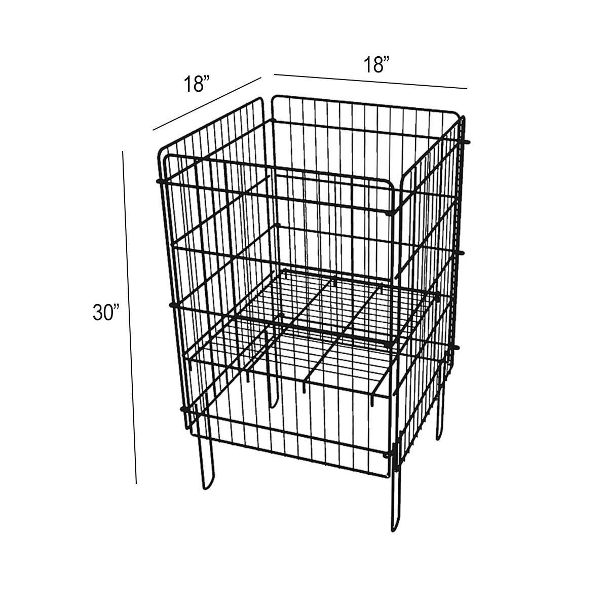 Wire Dump Bins - Eddie's Hang-Up Display Ltd.