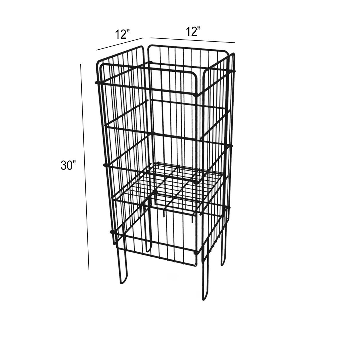 Wire Dump Bins - Eddie's Hang-Up Display Ltd.