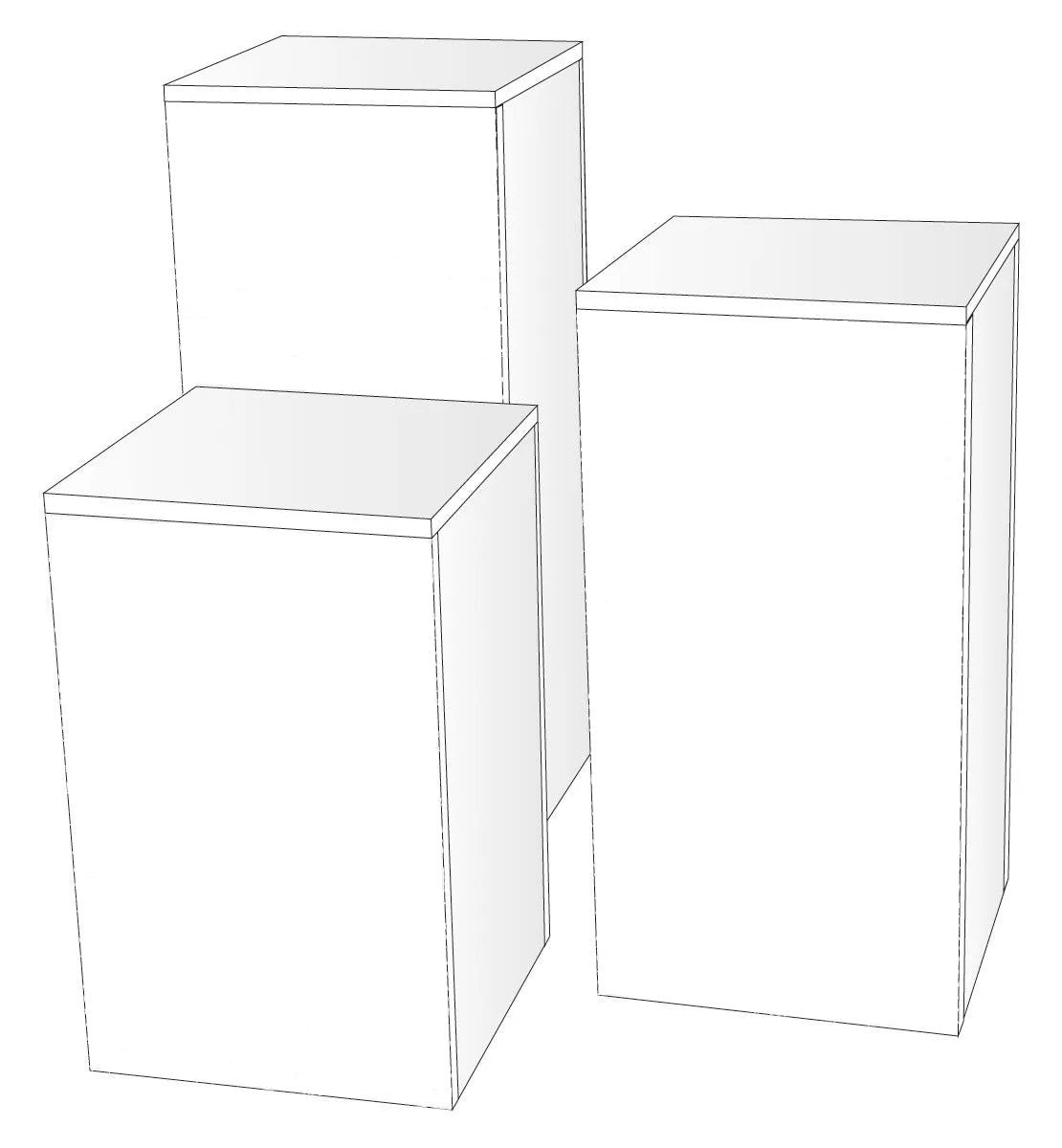 Platform Risers | Set of 3 - Eddie's Hang-Up Display Ltd.