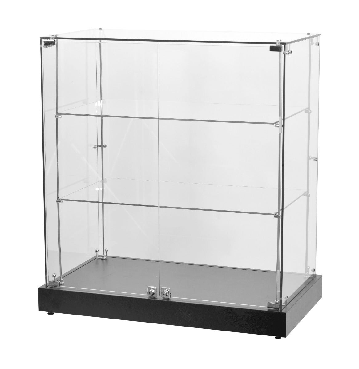 Frameless Glass Display Case & Retail Cash Counter | Two Shelf - Eddie's Hang-Up Display Ltd.