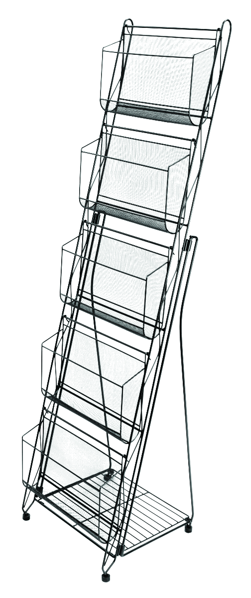 5 Tier Collapsible Magazine Rack - Eddie's Hang-Up Display Ltd.