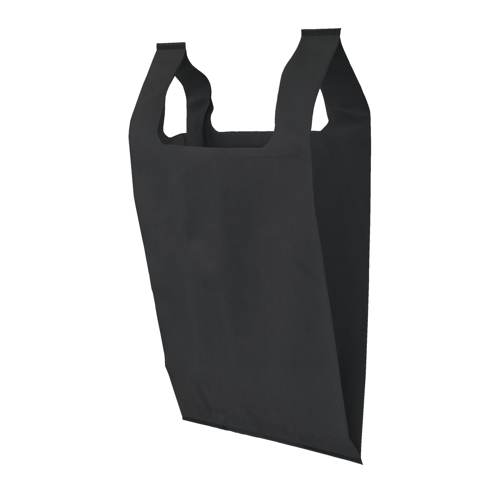 Black non-woven t-shirt bag