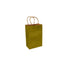 Metallic Gold 100% Recycled Kraft Paper Bags With Handles - Eddie's Hang-Up Display Ltd.