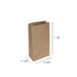 Kraft Shopping Bags | 100% Recycled | Hardware Style | 50 Pk - Eddie's Hang-Up Display Ltd.