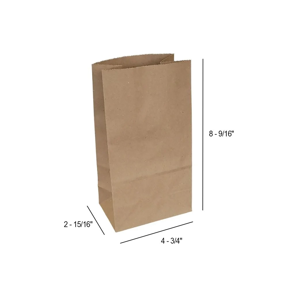 Kraft Shopping Bags | 100% Recycled | Hardware Style | 50 Pk - Eddie's Hang-Up Display Ltd.