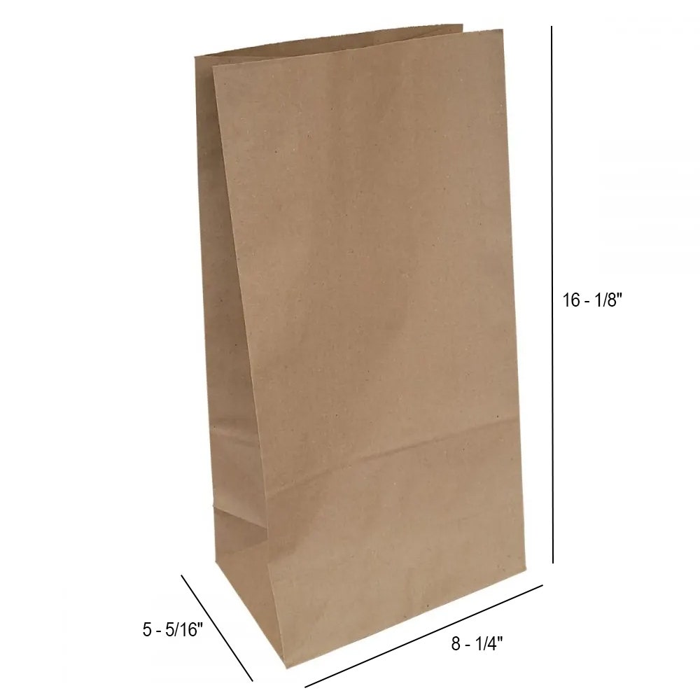 Kraft Shopping Bags | 100% Recycled | Hardware Style | 50 Pk - Eddie's Hang-Up Display Ltd.