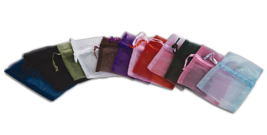 Organza Bags | Assorted Colours - Eddie's Hang-Up Display Ltd.