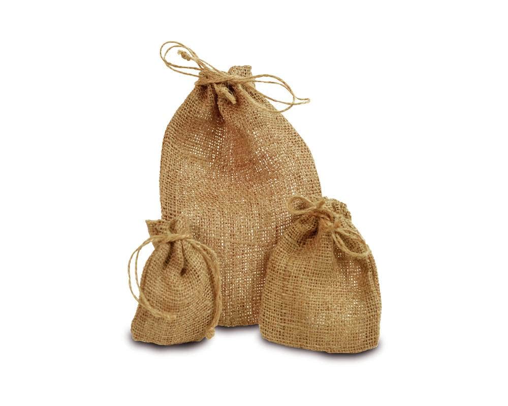 Jute Pouches | Natural | Limited Quantities - Eddie's Hang-Up Display Ltd.