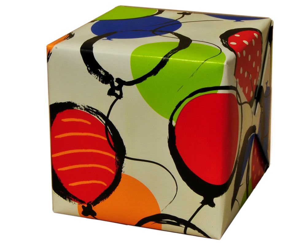 Balloon Pop Gift Wrap | 24" x 100' - Eddie's Hang-Up Display Ltd.