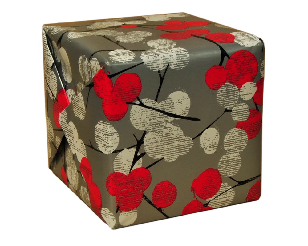 Winter Branches Gift Wrap | 24" x 100' - Eddie's Hang-Up Display Ltd.