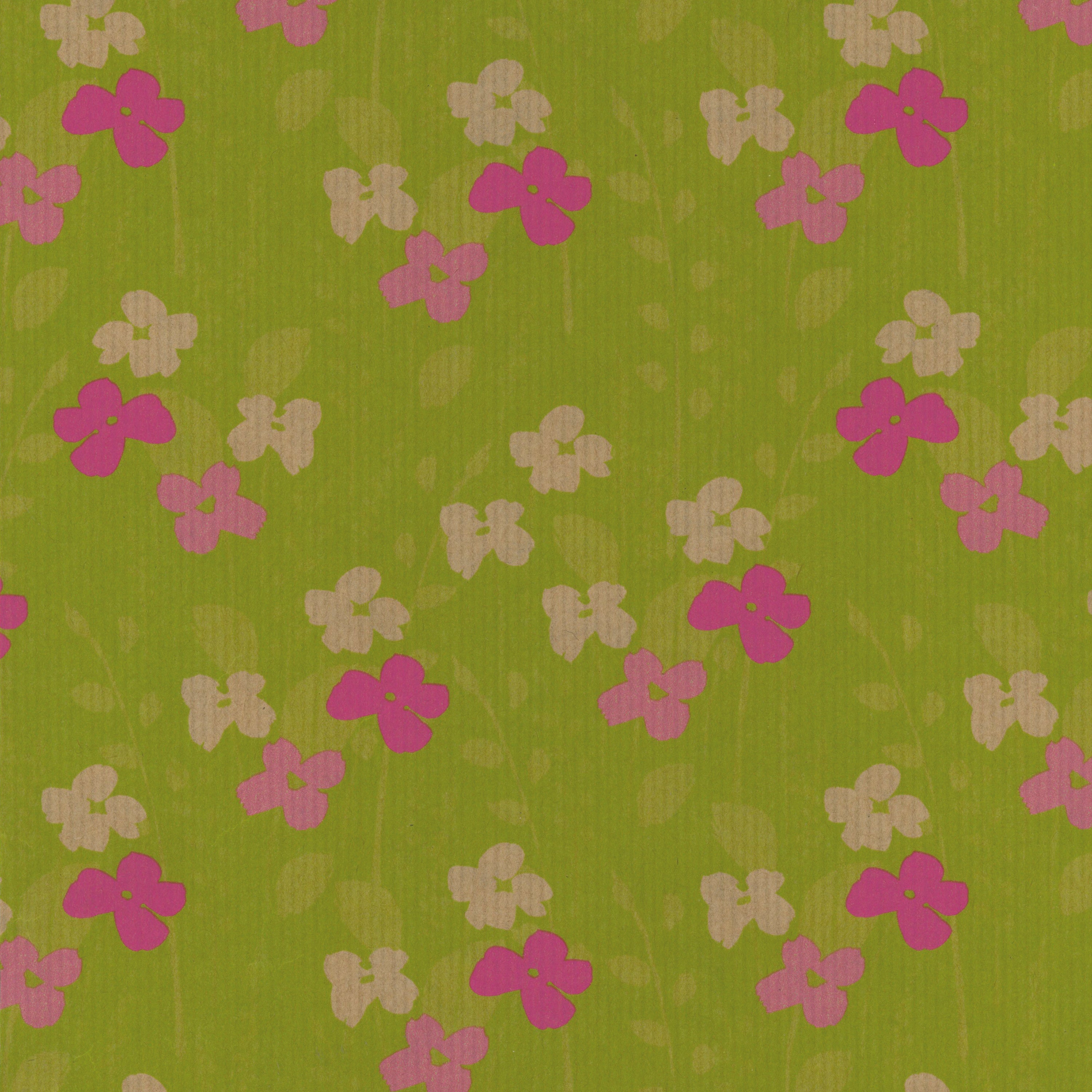 Spring Floral Kraft Gift Wrap