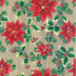 Poinsettia White Kraft Gift Wrap