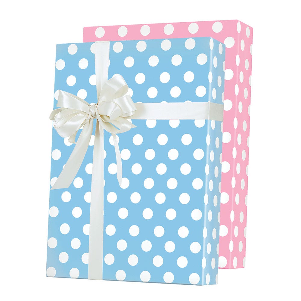 Baby Dots Reversible Gift Wrap