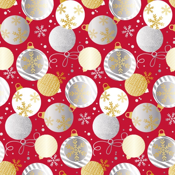 Christmas Stripe Kraft Gift Wrap