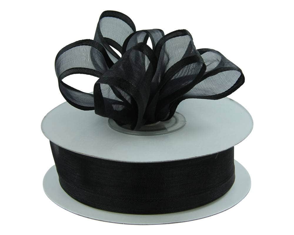 Satin Edge Sheer Ribbon | 100 Yard Rolls | Clearance - Eddie's Hang-Up Display Ltd.