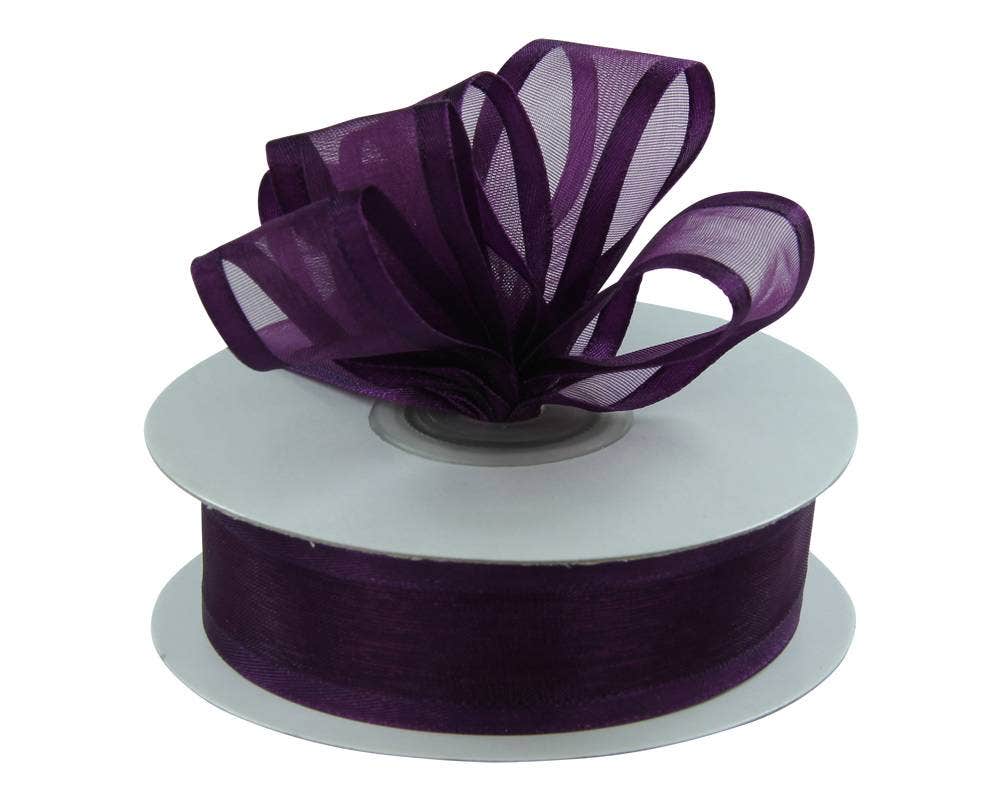 Satin Edge Sheer Ribbon | 100 Yard Rolls | Clearance - Eddie's Hang-Up Display Ltd.