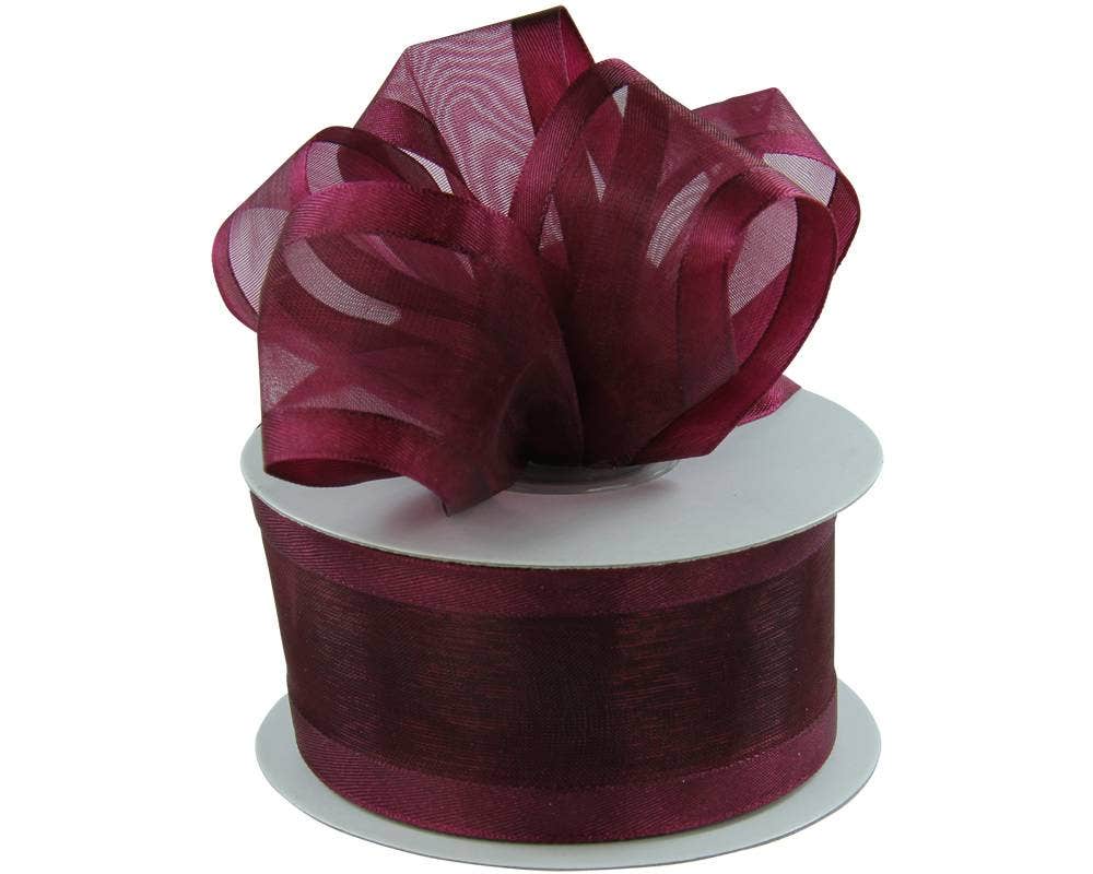 Satin Edge Sheer Ribbon | 100 Yard Rolls | Clearance - Eddie's Hang-Up Display Ltd.