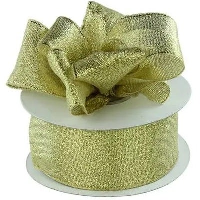 Metallic Taffeta Ribbon | 50 Yard Rolls - Eddie's Hang-Up Display Ltd.