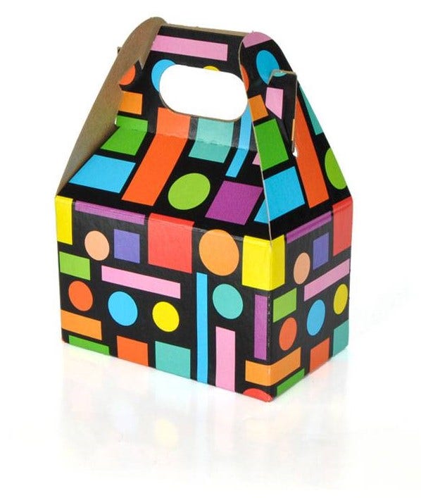 Gable Box Small | Squares and Dots - Eddie's Hang-Up Display Ltd.