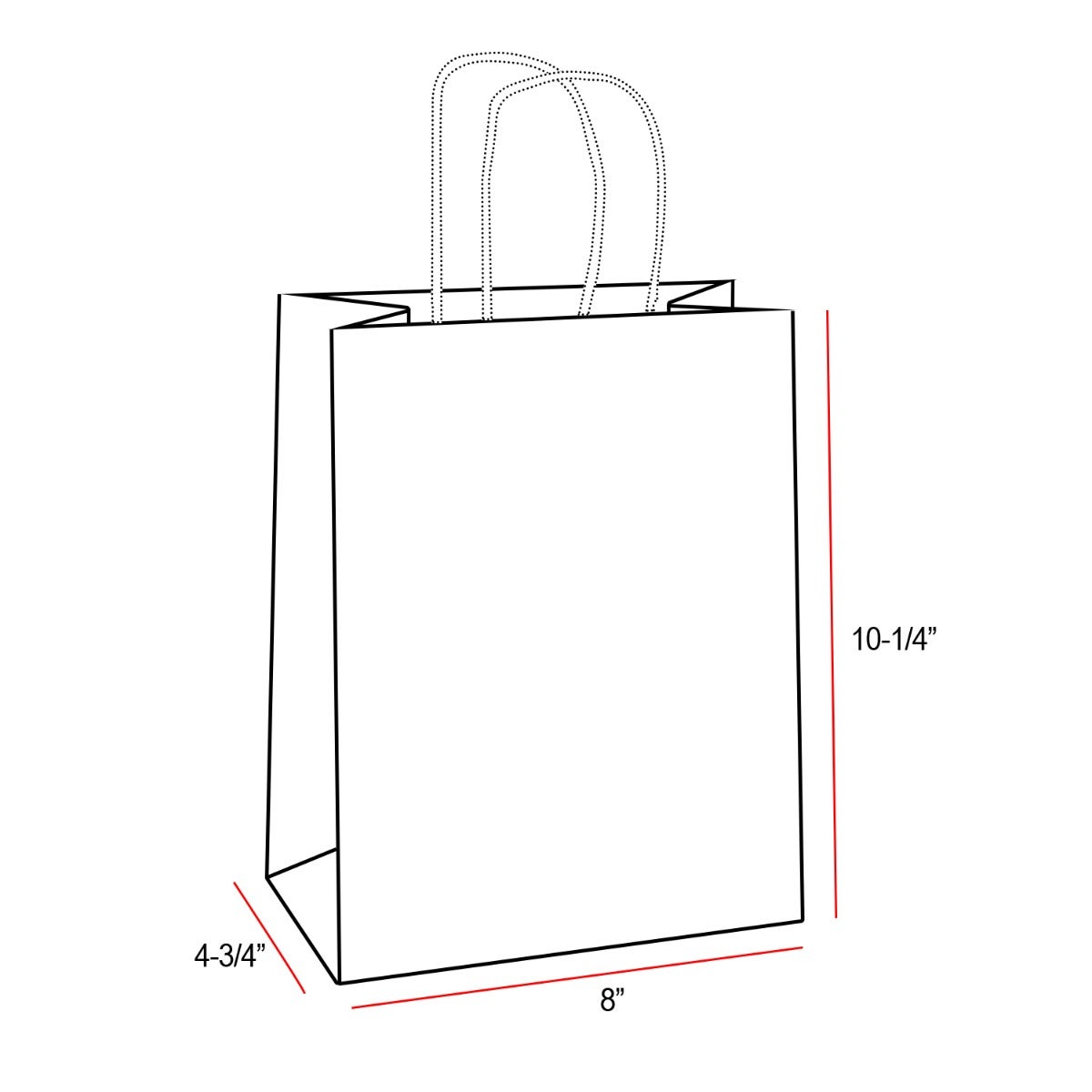 Terra Cotta Orange 100% Recycled Kraft Paper Bags With Handles - Eddie's Hang-Up Display Ltd.