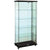 Frameless Glass Display Case Cabinet | 4 Shelf Tower | Laminate Accents - Eddie's Hang-Up Display Ltd.