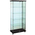 Frameless Glass Display Case Cabinet | 4 Shelf Tower | Laminate Accents - Eddie's Hang-Up Display Ltd.