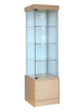 Glass Display Case Tower | Single Wide | LED Lights - Eddie's Hang-Up Display Ltd.