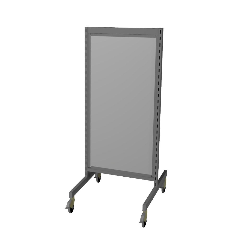 B01 - Starter Unit 59" H X 25" W x 31" D | Eddie's VersaMax™ | Grey - Eddie's Hang-Up Display Ltd.