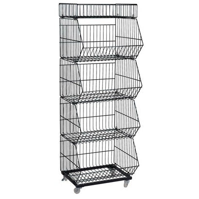 Four Tier Bin Rack