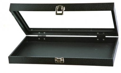 Jewellery Tray With Acrylic Lid - Black