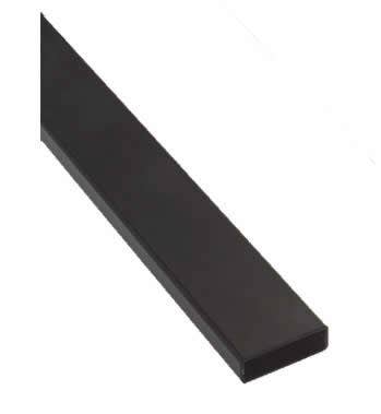 Matte Black Rectangular Tubing (1/2