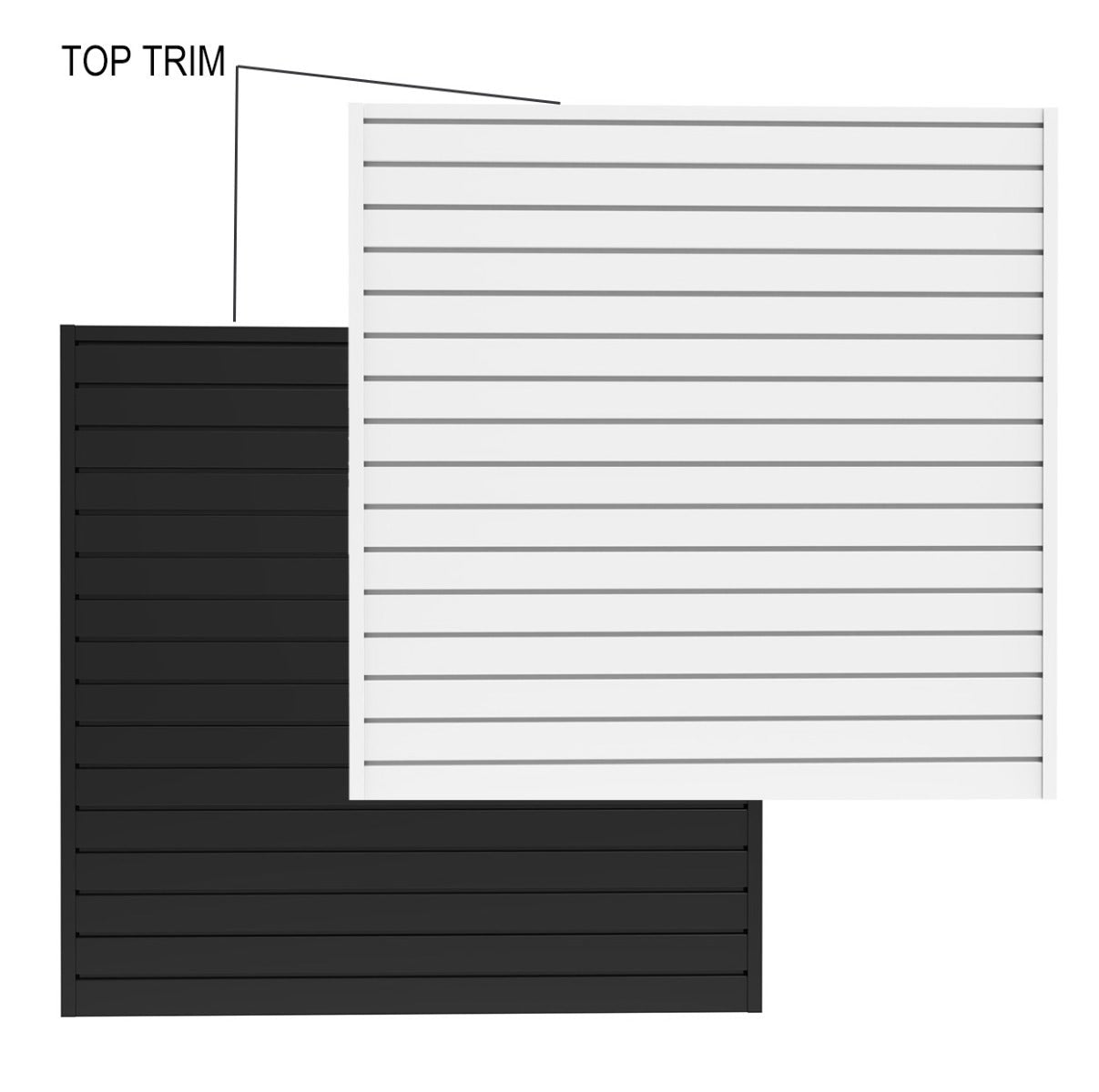 Finishing Top Trim | PVC Plastic Slatwall - Eddie's Hang-Up Display Ltd.