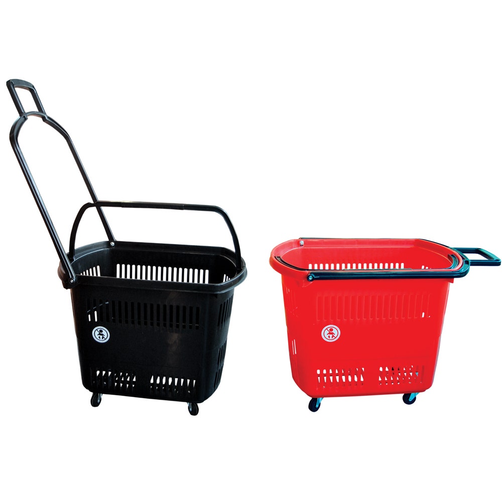 Shopping Baskets | Rolling | Stackable - Eddie's Hang-Up Display Ltd.