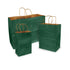 Forest Green 100% Recycled Kraft Paper Bags With Handles - Eddie's Hang-Up Display Ltd.